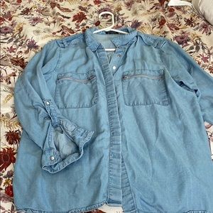 Denim button up shirt